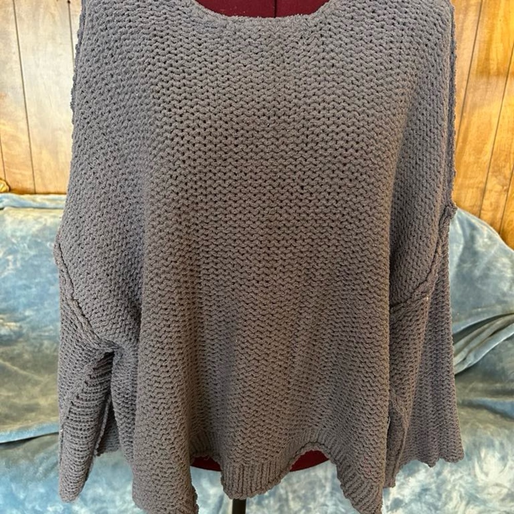 Cozy Gray Knit Sweater